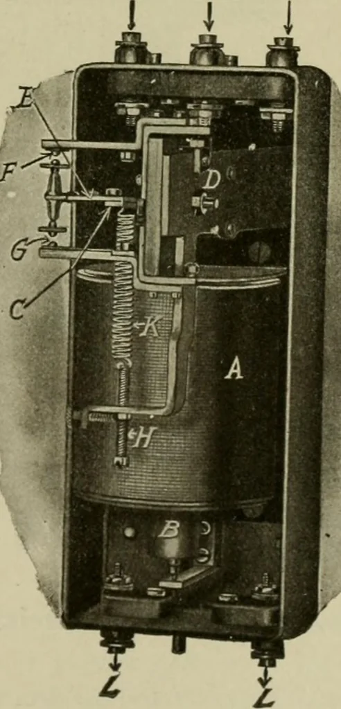 An illustration from Hawkins electrical guide. Questions, answers & illustrations; a progressive course of study for engineers, electricians, students and those desiring to acquire a working knowledge of electricity and its applications; a practical treatise, 1914, leaf 208