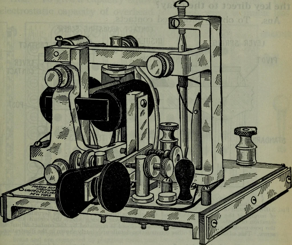 An illustration from Hawkins electrical guide ... : questions, answers & illustrations : a progressive course of study for engineers, electricians, students and those desiring to acquire a working knowledge of electricity and its applications ; a practical treatise, 1914, leaf 136
