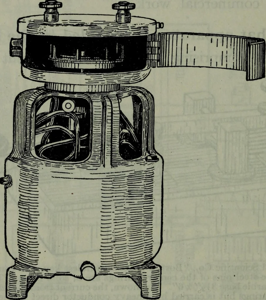 An illustration from Hawkins electrical guide ... : questions, answers & illustrations : a progressive course of study for engineers, electricians, students and those desiring to acquire a working knowledge of electricity and its applications ; a practical treatise, 1914, leaf 207