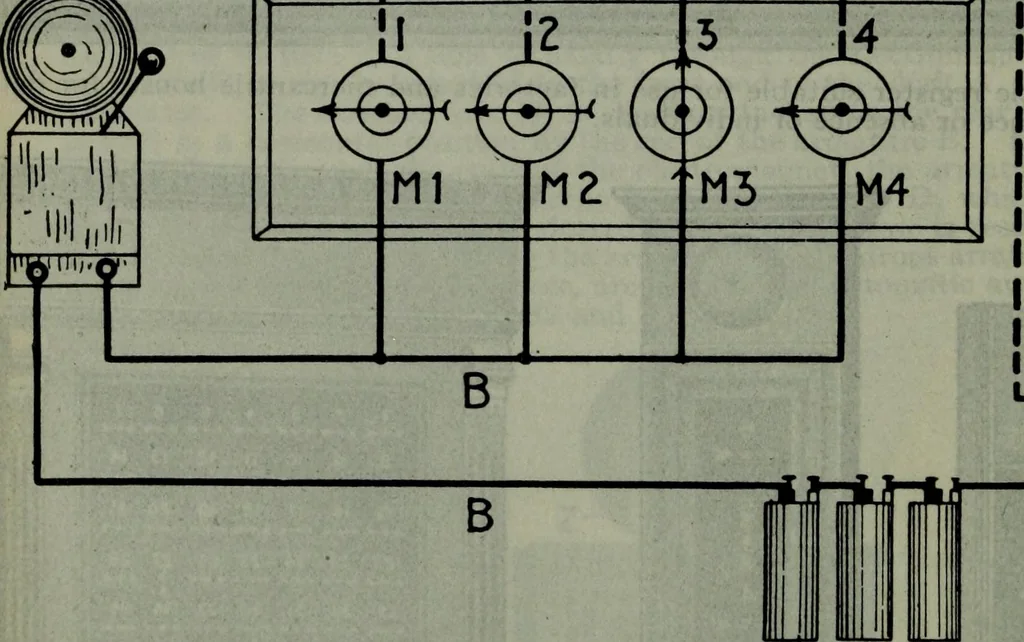 An illustration from Hawkins electrical guide ... : questions, answers & illustrations : a progressive course of study for engineers, electricians, students and those desiring to acquire a working knowledge of electricity and its applications ; a practical treatise, 1914, leaf 301