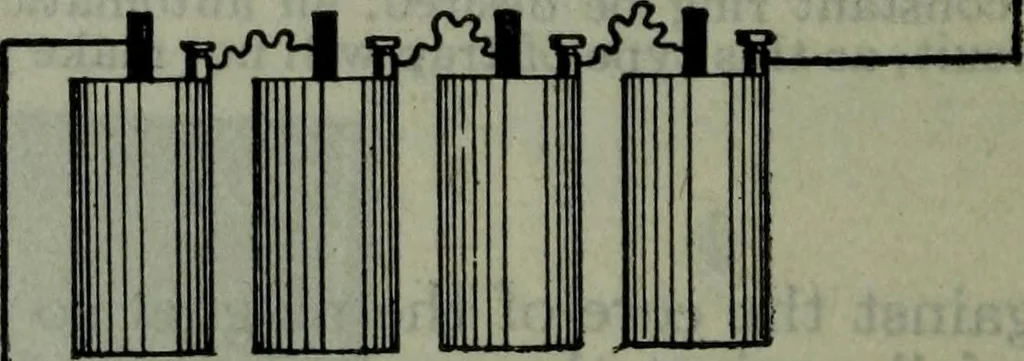 An illustration from Hawkins electrical guide ... : questions, answers & illustrations : a progressive course of study for engineers, electricians, students and those desiring to acquire a working knowledge of electricity and its applications ; a practical treatise, 1914, leaf 317