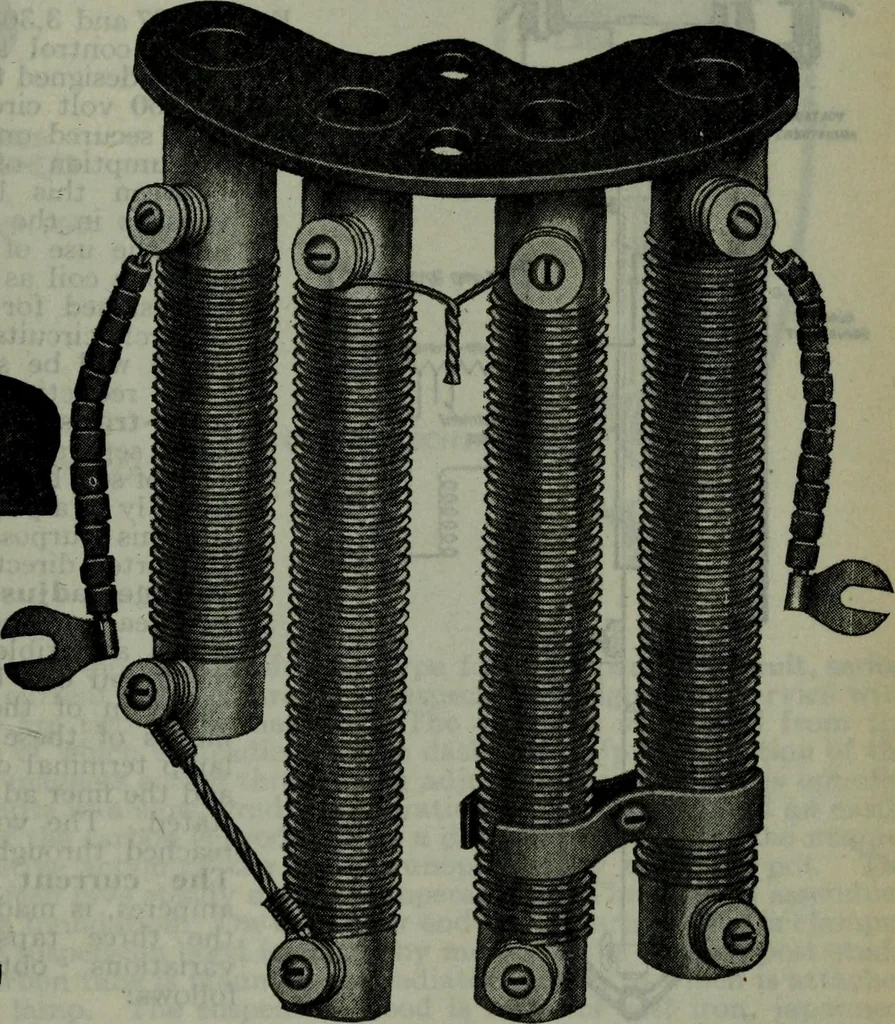 An illustration from Hawkins electrical guide ... : questions, answers & illustrations : a progressive course of study for engineers, electricians, students and those desiring to acquire a working knowledge of electricity and its applications ; a practical treatise, 1914, leaf 360