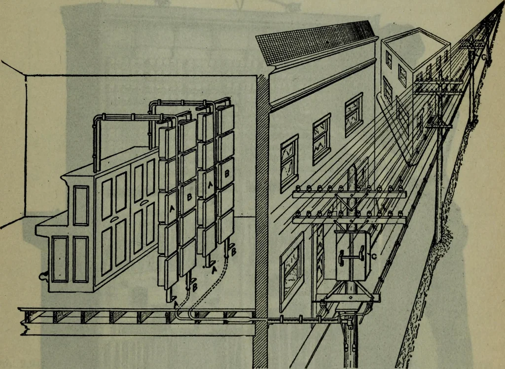 An illustration from Hawkins electrical guide ... : questions, answers & illustrations : a progressive course of study for engineers, electricians, students and those desiring to acquire a working knowledge of electricity and its applications ; a practical treatise, 1914, leaf 44