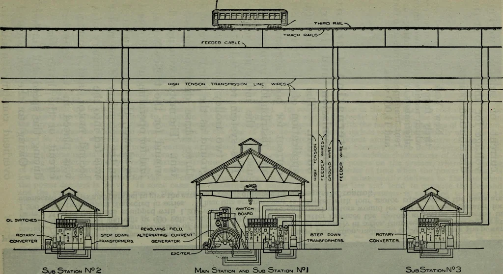 An illustration from Hawkins electrical guide ... : questions, answers & illustrations : a progressive course of study for engineers, electricians, students and those desiring to acquire a working knowledge of electricity and its applications ; a practical treatise, 1914, leaf 447