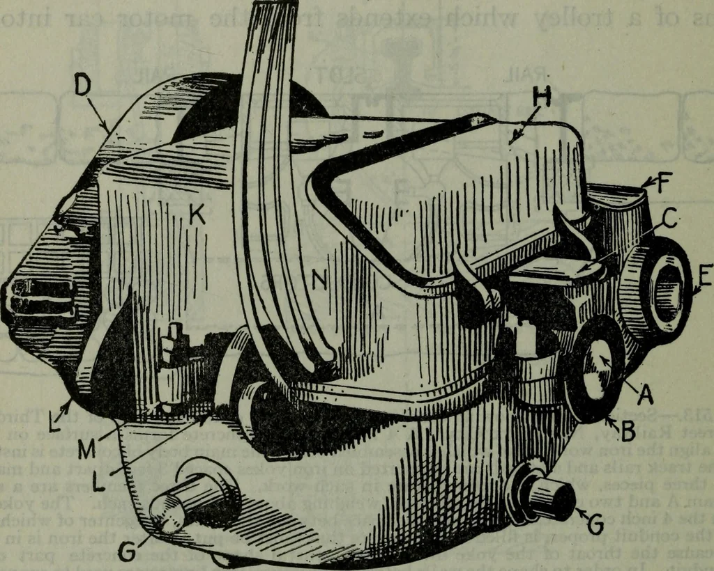 An illustration from Hawkins electrical guide ... : questions, answers & illustrations : a progressive course of study for engineers, electricians, students and those desiring to acquire a working knowledge of electricity and its applications ; a practical treatise, 1914, leaf 461
