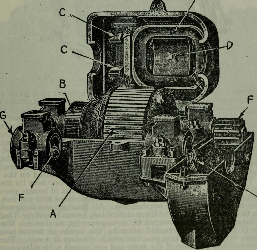 An illustration from Hawkins electrical guide ... : questions, answers & illustrations : a progressive course of study for engineers, electricians, students and those desiring to acquire a working knowledge of electricity and its applications ; a practical treatise, 1914, leaf 462