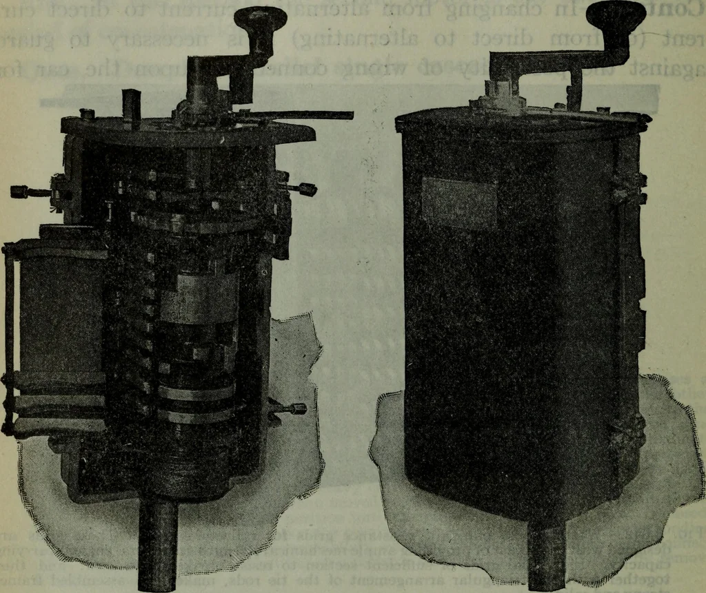 An illustration from Hawkins electrical guide ... : questions, answers & illustrations : a progressive course of study for engineers, electricians, students and those desiring to acquire a working knowledge of electricity and its applications ; a practical treatise, 1914, leaf 497
