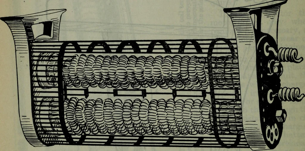 An illustration from Hawkins electrical guide ... : questions, answers & illustrations : a progressive course of study for engineers, electricians, students and those desiring to acquire a working knowledge of electricity and its applications ; a practical treatise, 1914, leaf 523