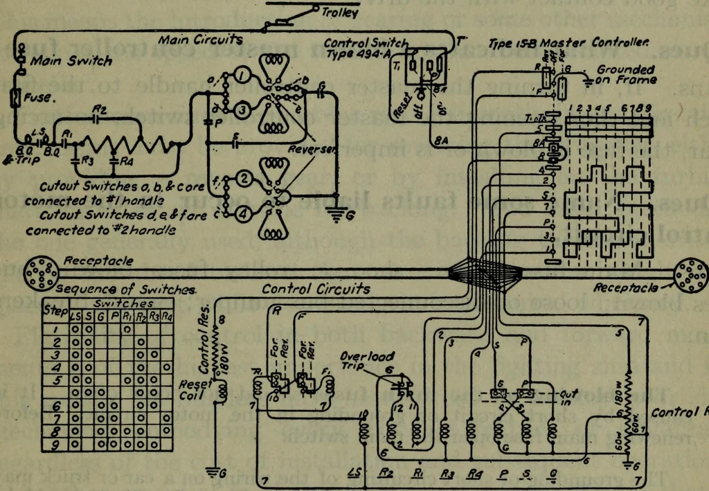 An illustration from Hawkins electrical guide ... : questions, answers & illustrations : a progressive course of study for engineers, electricians, students and those desiring to acquire a working knowledge of electricity and its applications ; a practical treatise, 1914, leaf 572