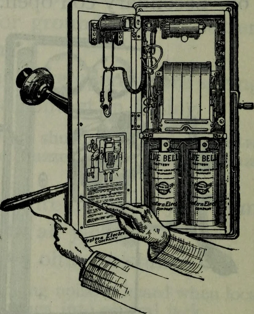 An illustration from Hawkins electrical guide ... : questions, answers & illustrations : a progressive course of study for engineers, electricians, students and those desiring to acquire a working knowledge of electricity and its applications ; a practical treatise, 1914, leaf 85