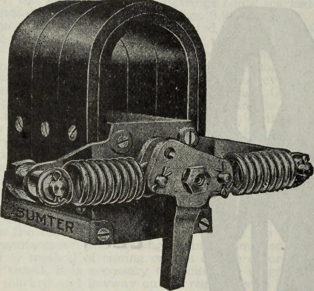 An illustration from Hawkins electrical guide ... : questions, answers & illustrations : a progressive course of study for engineers, electricians, students and those desiring to acquire a working knowledge of electricity and its applications ; a practical treatise, 1914, leaf 103