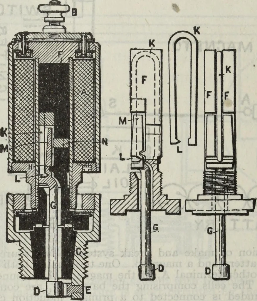 An illustration from Hawkins electrical guide ... : questions, answers & illustrations : a progressive course of study for engineers, electricians, students and those desiring to acquire a working knowledge of electricity and its applications ; a practical treatise, 1914, leaf 107