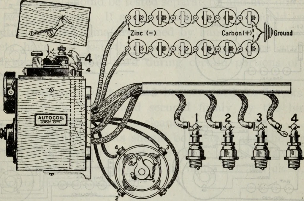 An illustration from Hawkins electrical guide ... : questions, answers & illustrations : a progressive course of study for engineers, electricians, students and those desiring to acquire a working knowledge of electricity and its applications ; a practical treatise, 1914, leaf 131