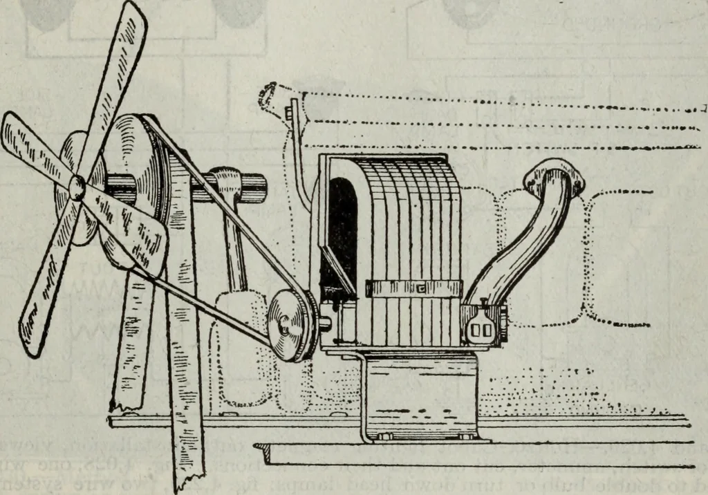 An illustration from Hawkins electrical guide ... : questions, answers & illustrations : a progressive course of study for engineers, electricians, students and those desiring to acquire a working knowledge of electricity and its applications ; a practical treatise, 1914, leaf 143