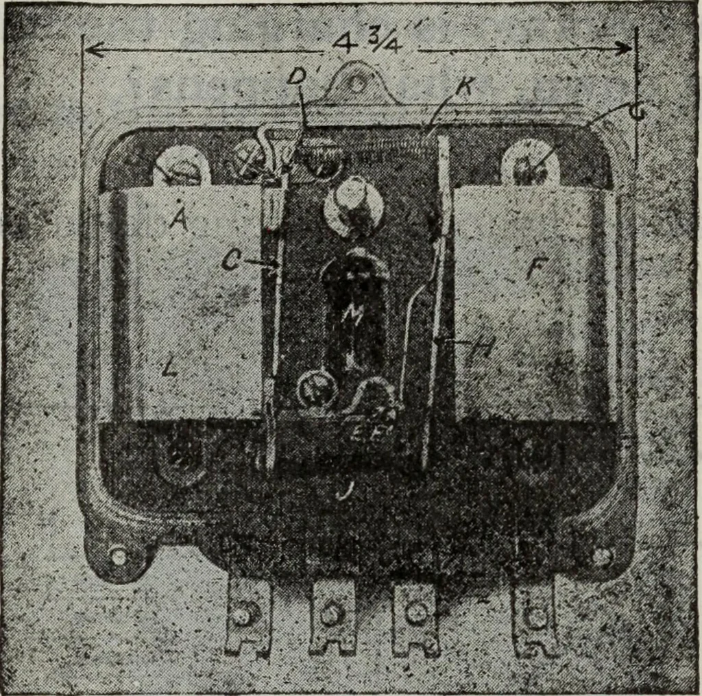 An illustration from Hawkins electrical guide ... : questions, answers & illustrations : a progressive course of study for engineers, electricians, students and those desiring to acquire a working knowledge of electricity and its applications ; a practical treatise, 1914, leaf 157