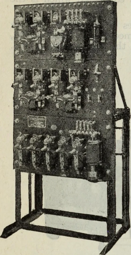 An illustration from Hawkins electrical guide ... : questions, answers & illustrations : a progressive course of study for engineers, electricians, students and those desiring to acquire a working knowledge of electricity and its applications ; a practical treatise, 1914, leaf 226