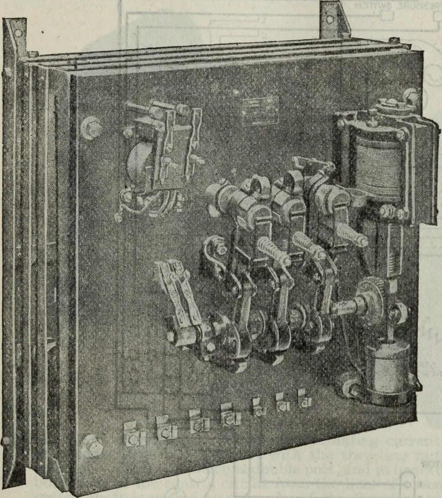 An illustration from Hawkins electrical guide ... : questions, answers & illustrations : a progressive course of study for engineers, electricians, students and those desiring to acquire a working knowledge of electricity and its applications ; a practical treatise, 1914, leaf 249