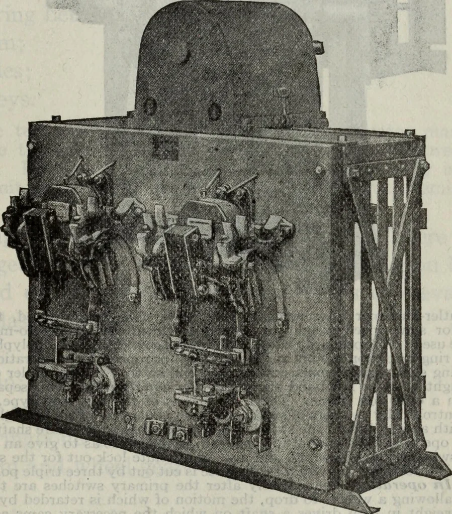 An illustration from Hawkins electrical guide ... : questions, answers & illustrations : a progressive course of study for engineers, electricians, students and those desiring to acquire a working knowledge of electricity and its applications ; a practical treatise, 1914, leaf 253