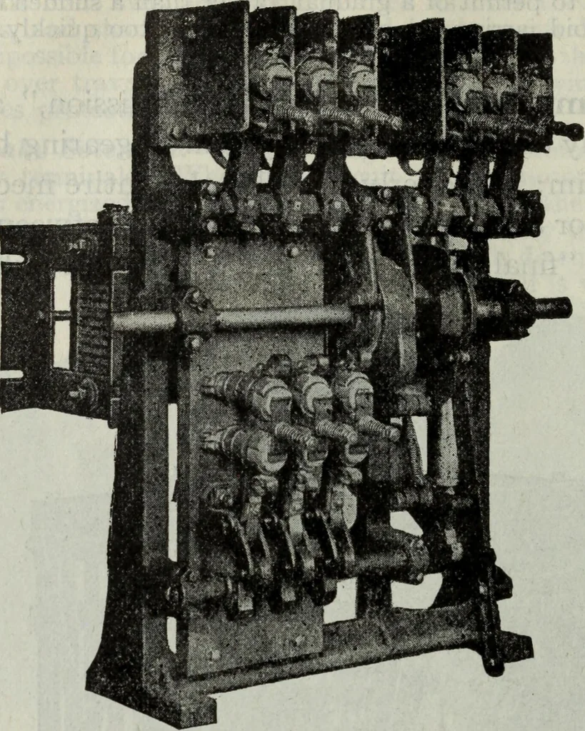 An illustration from Hawkins electrical guide ... : questions, answers & illustrations : a progressive course of study for engineers, electricians, students and those desiring to acquire a working knowledge of electricity and its applications ; a practical treatise, 1914, leaf 254