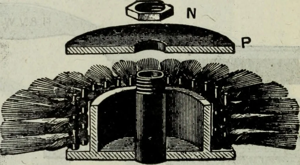 An illustration from Hawkins electrical guide ... : questions, answers & illustrations : a progressive course of study for engineers, electricians, students and those desiring to acquire a working knowledge of electricity and its applications ; a practical treatise, 1914, leaf 508