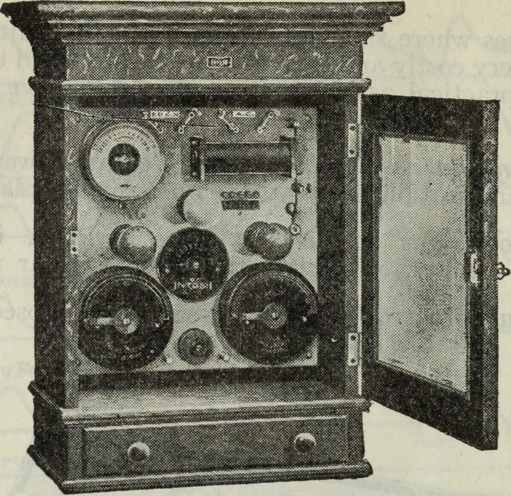 An illustration from Hawkins electrical guide ... : questions, answers & illustrations : a progressive course of study for engineers, electricians, students and those desiring to acquire a working knowledge of electricity and its applications ; a practical treatise, 1914, leaf 548