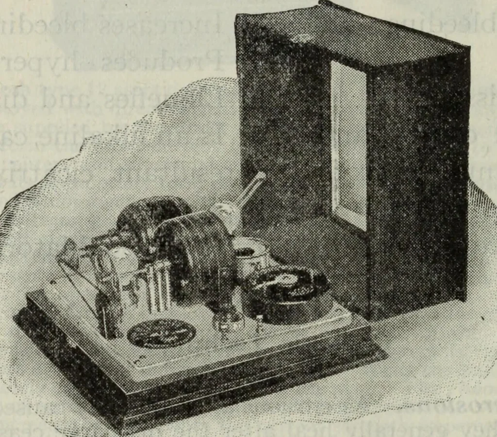 An illustration from Hawkins electrical guide ... : questions, answers & illustrations : a progressive course of study for engineers, electricians, students and those desiring to acquire a working knowledge of electricity and its applications ; a practical treatise, 1914, leaf 550