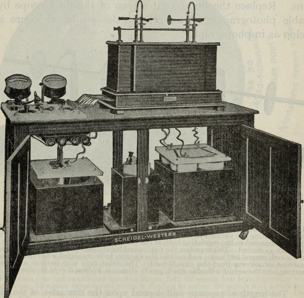 An illustration from Hawkins electrical guide ... : questions, answers & illustrations : a progressive course of study for engineers, electricians, students and those desiring to acquire a working knowledge of electricity and its applications ; a practical treatise, 1914, leaf 577