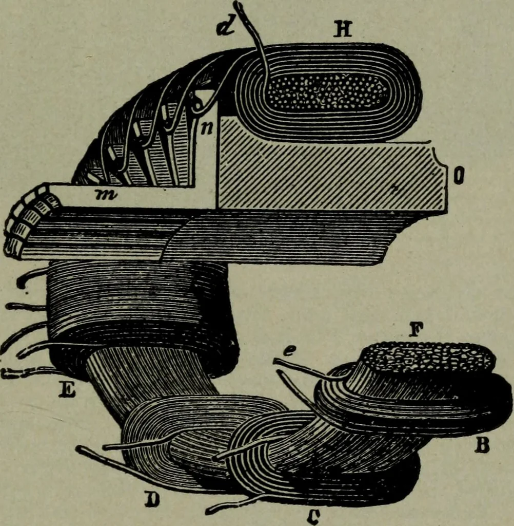 An illustration from Hawkins electrical guide ... : questions, answers & illustrations : a progressive course of study for engineers, electricians, students and those desiring to acquire a working knowledge of electricity and its applications ; a practical treatise, 1914, leaf 11