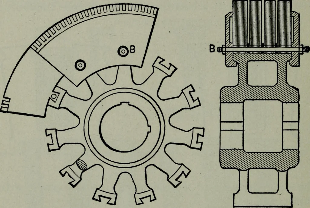 An illustration from Hawkins electrical guide ... : questions, answers & illustrations : a progressive course of study for engineers, electricians, students and those desiring to acquire a working knowledge of electricity and its applications ; a practical treatise, 1914, leaf 118