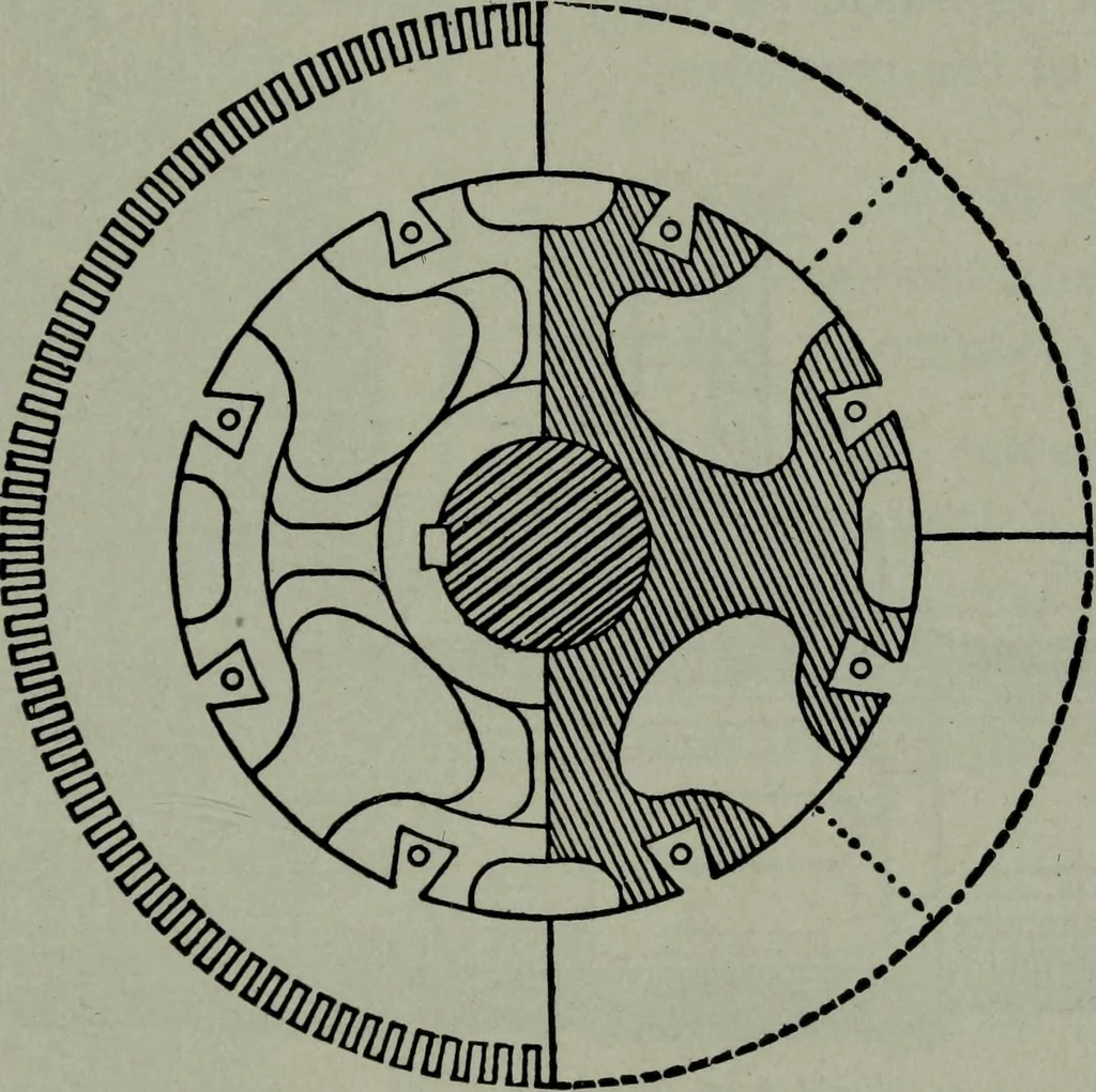 An illustration from Hawkins electrical guide ... : questions, answers & illustrations : a progressive course of study for engineers, electricians, students and those desiring to acquire a working knowledge of electricity and its applications ; a practical treatise, 1914, leaf 119