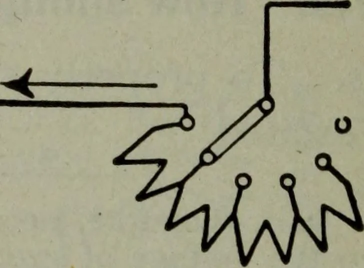 An illustration from Hawkins electrical guide ... : questions, answers & illustrations : a progressive course of study for engineers, electricians, students and those desiring to acquire a working knowledge of electricity and its applications ; a practical treatise, 1914, leaf 162