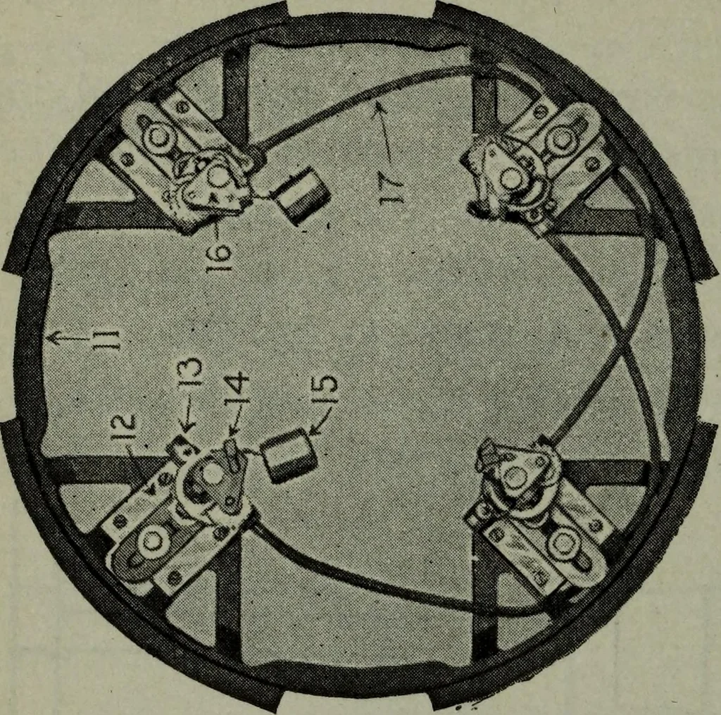 An illustration from Hawkins electrical guide ... : questions, answers & illustrations : a progressive course of study for engineers, electricians, students and those desiring to acquire a working knowledge of electricity and its applications ; a practical treatise, 1914, leaf 174