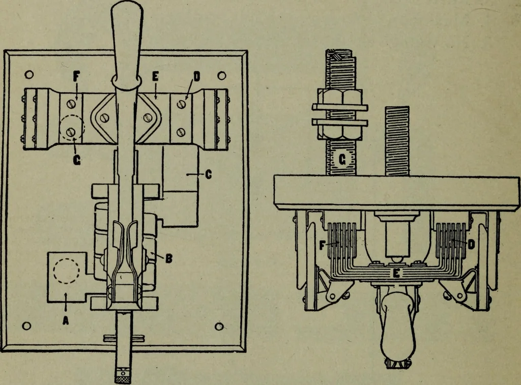 An illustration from Hawkins electrical guide ... : questions, answers & illustrations : a progressive course of study for engineers, electricians, students and those desiring to acquire a working knowledge of electricity and its applications ; a practical treatise, 1914, leaf 206