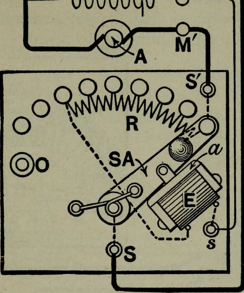An illustration from Hawkins electrical guide ... : questions, answers & illustrations : a progressive course of study for engineers, electricians, students and those desiring to acquire a working knowledge of electricity and its applications ; a practical treatise, 1914, leaf 211