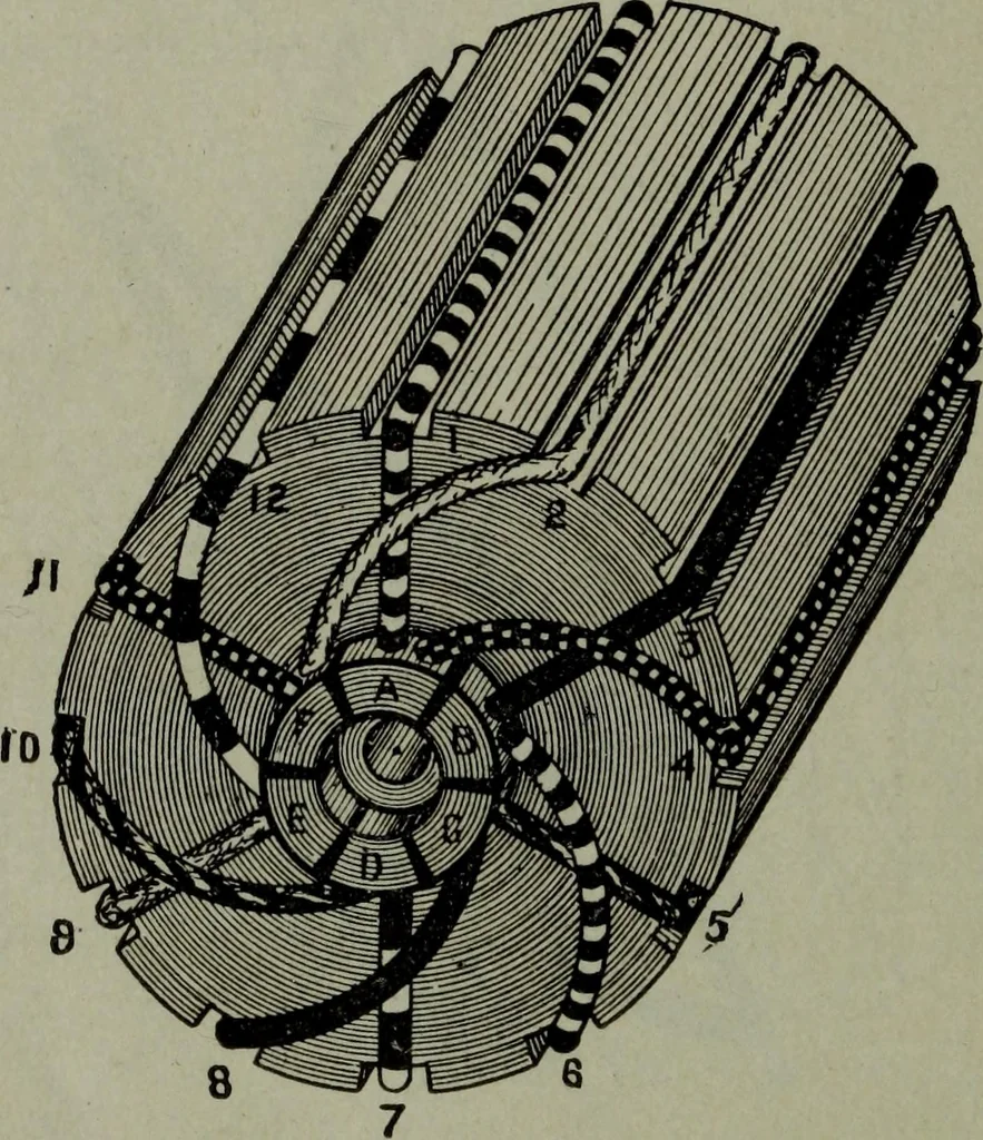 An illustration from Hawkins electrical guide ... : questions, answers & illustrations : a progressive course of study for engineers, electricians, students and those desiring to acquire a working knowledge of electricity and its applications ; a practical treatise, 1914, leaf 26