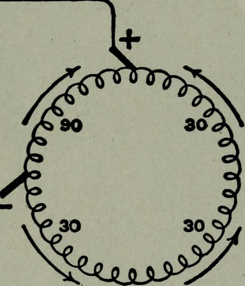 An illustration from Hawkins electrical guide ... : questions, answers & illustrations : a progressive course of study for engineers, electricians, students and those desiring to acquire a working knowledge of electricity and its applications ; a practical treatise, 1914, leaf 41