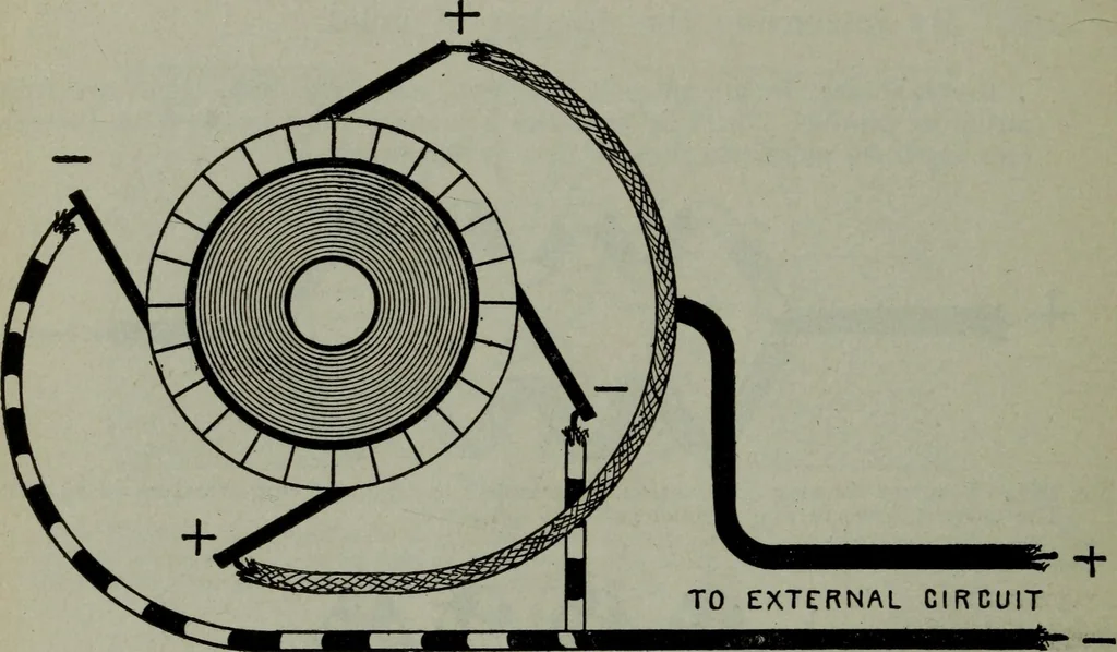 An illustration from Hawkins electrical guide ... : questions, answers & illustrations : a progressive course of study for engineers, electricians, students and those desiring to acquire a working knowledge of electricity and its applications ; a practical treatise, 1914, leaf 48