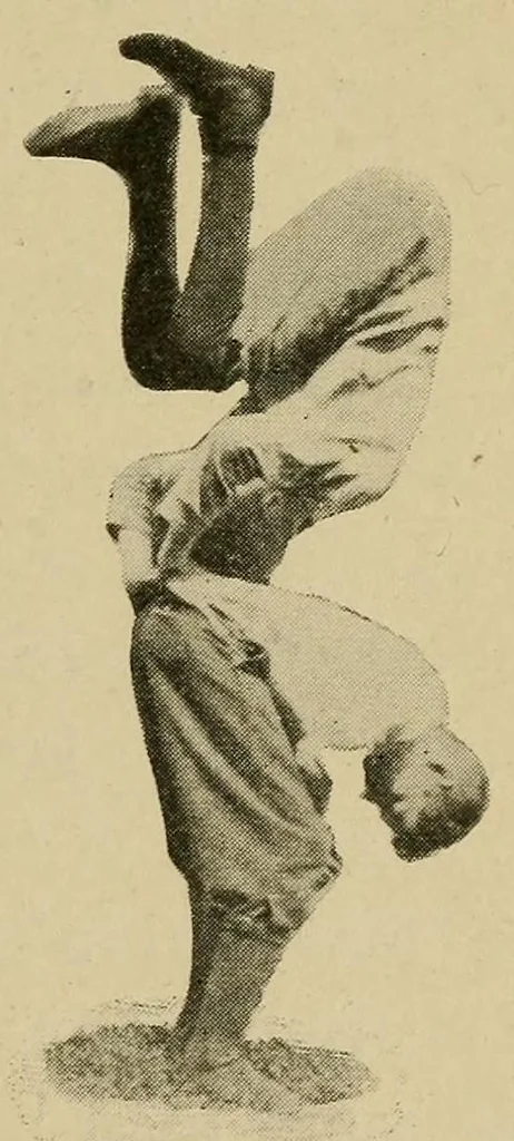 An illustration from Health by stunts, 1919, leaf 189