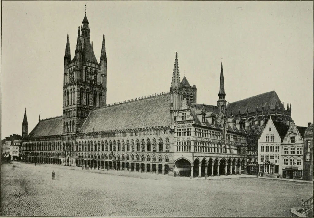 An illustration from Heart of Europe, 1915, leaf 175