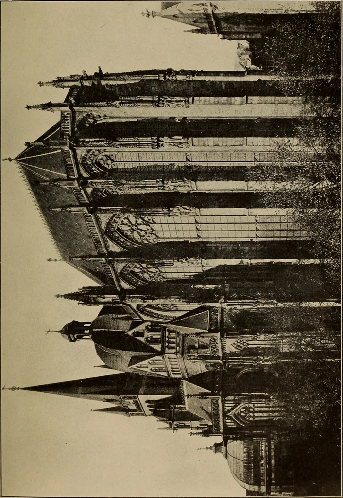 An illustration from Heart of Europe, 1915, leaf 54