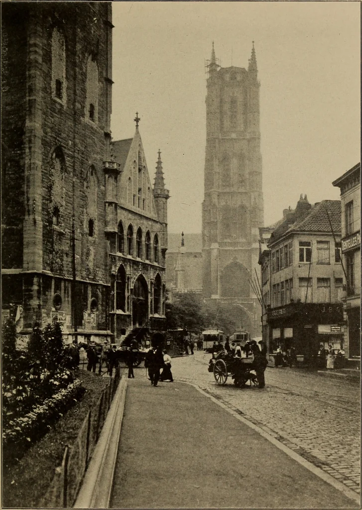 An illustration from Heart of Europe, 1915, leaf 70