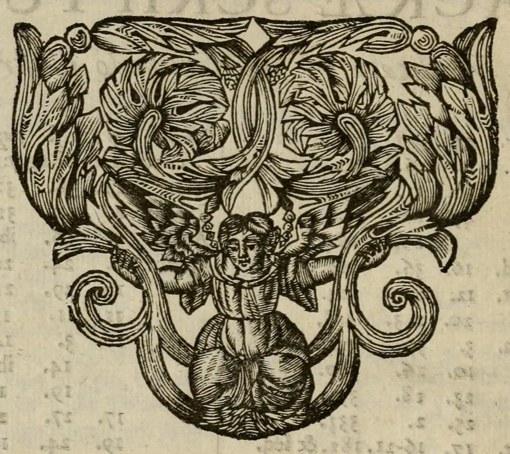 An illustration from Philologus Hebraeo-mixtus : unà cum spicilegio philologico, continente decem quaestionum & positionum praecipuè philologico-Hebraicarum & Judaicarum centurias, 1699, leaf 24