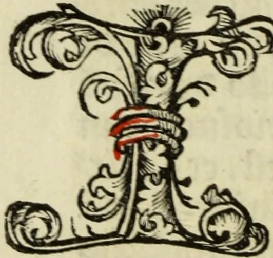 An illustration from Hec est noua queda[m] singular[is] at[que] rara legenda ed alijs sex lege[n]dis collecta et perfecta tractans de origine, et vite, ordine, de conuersione, ac magistrali disputatione, ast de passione, morte, [&] miraculis generose regine, necnon gloriose virginis et martiris sancte Katherine, ciuis quo[que] olim erat vrbis Alexandrine, 1500, leaf 79