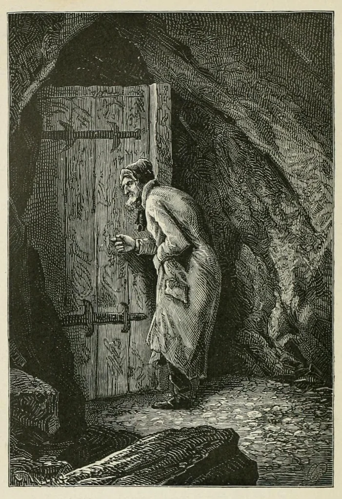 An illustration from Hector Servadac : voyages et aventures à travers le monde solaire, 1878, leaf 226