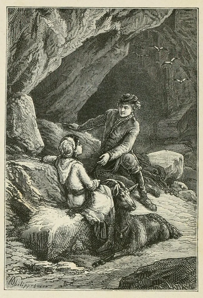 An illustration from Hector Servadac : voyages et aventures à travers le monde solaire, 1878, leaf 274