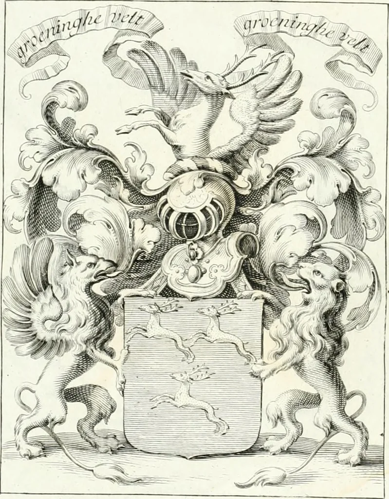 An illustration from Heilige Augen- und Gemüths-Lust : vorstellend, alle sonn- fest- und feyrtägliche nicht nur Evangelien, sondern auch Epistelen und Lectionen, jene historisch : diese auch emblemmatisch, und mit curieusen Einfassungen : in vielen Kupffer-Stücken von frembder und gantz neuer Invention : so wohl zur Kunst-Ubung als Unterhaltung Gottseeliger Betrachtungen, wie auch Vermehrung der Kupffer-Bibelen und Ausszierung aller christlichen Postillen dienlich, 1706, leaf 1
