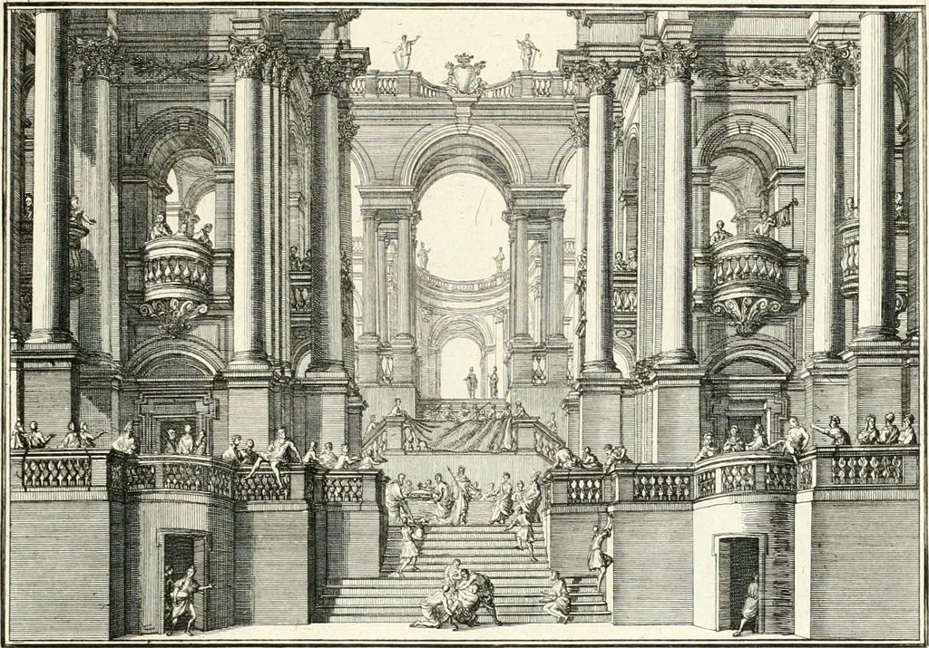 An illustration from Heilige Augen- und Gemüths-Lust : vorstellend, alle sonn- fest- und feyrtägliche nicht nur Evangelien, sondern auch Epistelen und Lectionen, jene historisch : diese auch emblemmatisch, und mit curieusen Einfassungen : in vielen Kupffer-Stücken von frembder und gantz neuer Invention : so wohl zur Kunst-Ubung als Unterhaltung Gottseeliger Betrachtungen, wie auch Vermehrung der Kupffer-Bibelen und Ausszierung aller christlichen Postillen dienlich, 1706, leaf 142