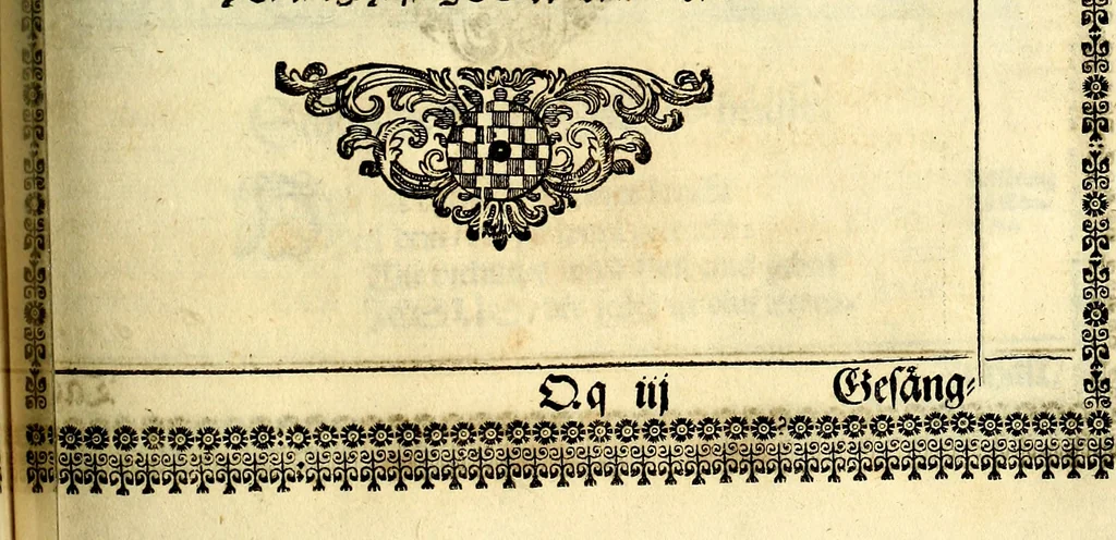 An illustration from Heilig-epistolischer Bericht, Licht, Geleit, und Freud. Das ist : Emblematische Fürstllung der heiligen Sonn- und festtäglichen Episteln; in welcher gründlicher Bericht von den rechten Wort-Verstand ertheilet, dem wahren Christenthum ein helles licht furgetragen, und ein sicheres Geleit mit beigefügten Gebeten und Gesängen zu der himmlischen Freude gezeiget wird, 1663, leaf 1022