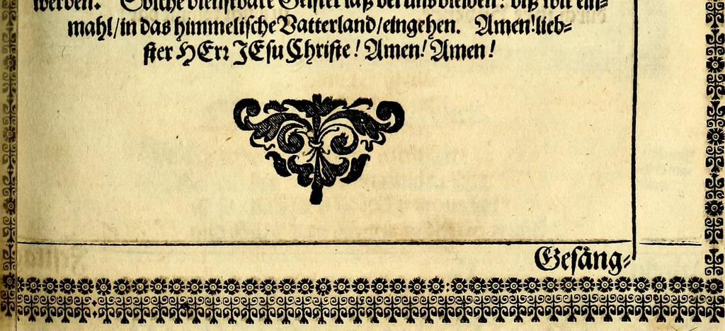 An illustration from Heilig-epistolischer Bericht, Licht, Geleit, und Freud. Das ist : Emblematische Fürstllung der heiligen Sonn- und festtäglichen Episteln; in welcher gründlicher Bericht von den rechten Wort-Verstand ertheilet, dem wahren Christenthum ein helles licht furgetragen, und ein sicheres Geleit mit beigefügten Gebeten und Gesängen zu der himmlischen Freude gezeiget wird, 1663, leaf 1072