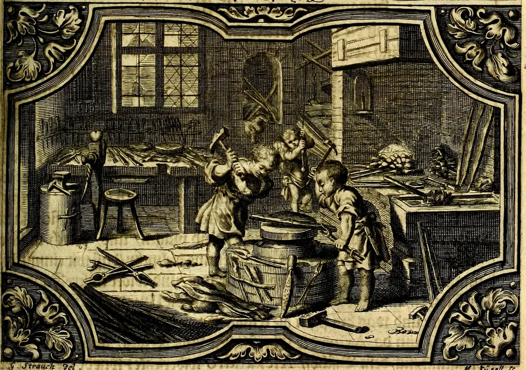 An illustration from Heilig-epistolischer Bericht, Licht, Geleit, und Freud. Das ist : Emblematische Fürstllung der heiligen Sonn- und festtäglichen Episteln; in welcher gründlicher Bericht von den rechten Wort-Verstand ertheilet, dem wahren Christenthum ein helles licht furgetragen, und ein sicheres Geleit mit beigefügten Gebeten und Gesängen zu der himmlischen Freude gezeiget wird, 1663, leaf 1074